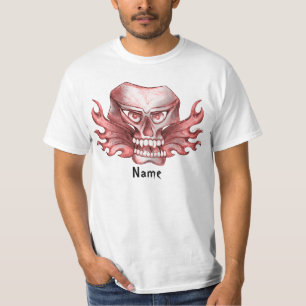 Un T-Shirt de motard à crâne de rock