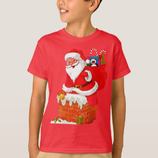 Un t-shirt de Noël joyeux et amical pour les enfan