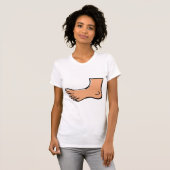 Un T-shirt des femmes de pied (Devant entier)