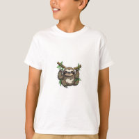 Un T-shirt en mauvais état Raccoon"