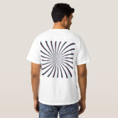 Un T-shirt en spirale psychédélique abstraite (Dos entier)