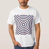 Un T-shirt en spirale psychédélique abstraite (Devant)