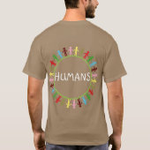 UN T-shirt frais de paix d'HUMAINS de course (Dos)