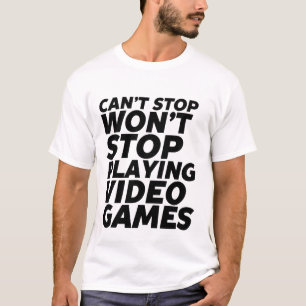 Un T-shirt Gamer amusant ne peut pas arrêter de jo