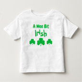 Un T-shirt Irlandais Wee Bit Toddler (Devant)