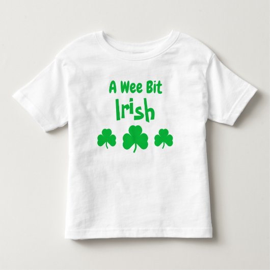 Un T-shirt Irlandais Wee Bit Toddler (Devant)