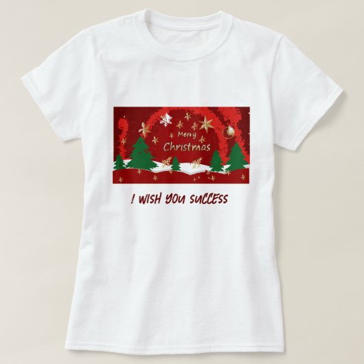 Un T-shirt Marry Chritsmas mignon (Design devant)