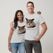 Un T-shirt plus ancien et plus sage de hibou (Unisexe)