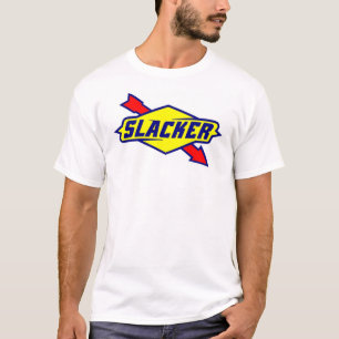 Un T-shirt plus lâche de parodie de logo de signe