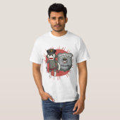 Un t-shirt Sock Monkey Police (Devant entier)