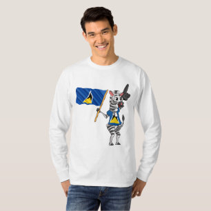 Un T-Shirt Zèbre de Sainte-Lucie