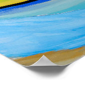 Un tableau abstrait avec des formes ondulées en pâ (Coin)