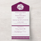 Un Tabletop Chic dans le vin tout en une invitation (À l'intérieur)