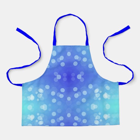 Un tablier à pois bleu et bleu clair  (Recto)