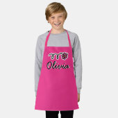 Un tablier de cuisson de fleurs de marguerite rose (Porté)