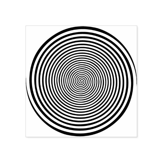 Un tampon en caoutchouc spirale (Impression)