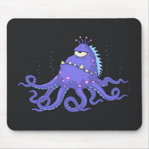 Un tapis de souris observé de poulpe