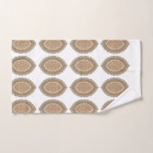 Un tapis rectangulaire avec un motif géométrique c (Serviette à main)