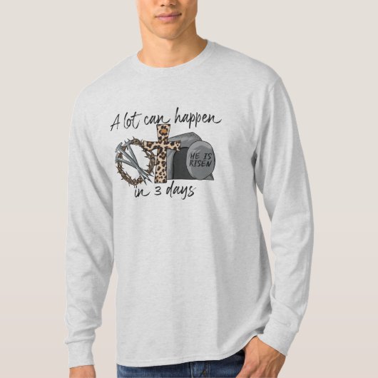 Un tas de choses peuvent arriver en T-shirt à manc (Devant)