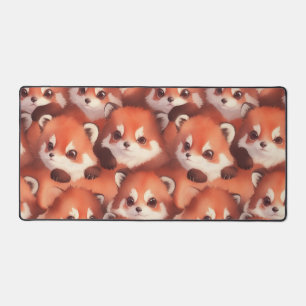 Un tas de pandas rouges