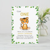 Un Tigre sauvage 1er Invitation anniversaire (Debout devant)