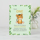 Un Tigre sauvage 1er Invitation anniversaire (Debout devant)