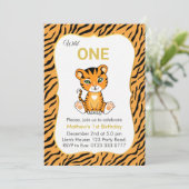 Un Tigre sauvage 1er Invitation anniversaire (Debout devant)