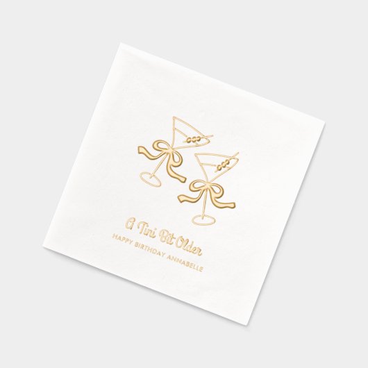 Un Tini Un Peu Plus Ancien Cocktail Gold Anniversa (Gauche)