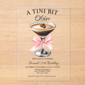Un Tini Un Peu Plus Ancien Martini Invitation Anni (Recto)