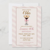 Un Tini Un Peu Plus Ancien Martini Invitation Anni (Devant)