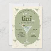 Un Tini Un Peu Plus Ancien Martini Invitation Anni (Devant)