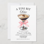 Un Tini Un Peu Plus Ancien Martini Invitation Anni (Devant)