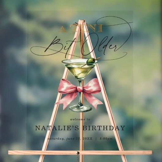 Un Tini Un Peu Plus Ancien Martini Rose Bow Bienve (Neutre)