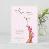 Un Tini Un Peu Plus Ancien Martini rose Invitation (Debout devant)
