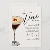Un Tini Un peu plus vieux Invitation de fête d'ann (Devant / Derrière)