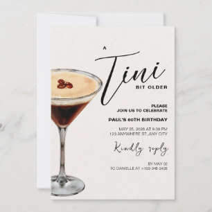 Un Tini Un peu plus vieux Invitation de fête d'ann