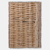 un tissage d'un panier sur couverture jetée (devant Vertical)