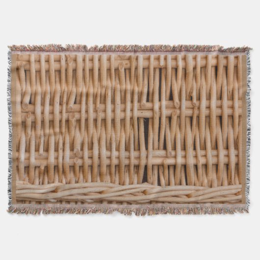 un tissage d'un panier sur couverture jetée (Devant)