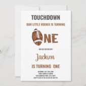 Un Touchdown Football 1er anniversaire Invitation (Devant)