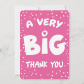 Un très grand Carte de remerciements de ma part (Devant)