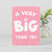Un très grand Carte de remerciements de ma part (Debout devant)