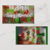 Un très joyeux Carte de visite de Noël (Devant / Derrière)