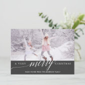 Un très joyeux Carte photo de Noël (Debout devant)