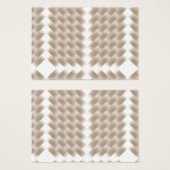 Un triangle blanc équilatéral centré sur une plain (Devant & derrière)