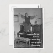 Un trop de tasses de café carte postale (Devant / Derrière)