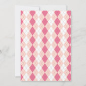 Un trou de golf dans une invitation d'anniversaire (Dos)