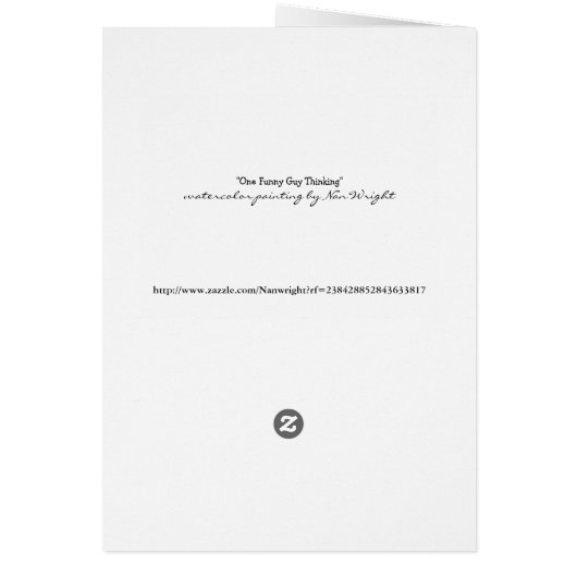 Un type drôle de pensée (Dos)