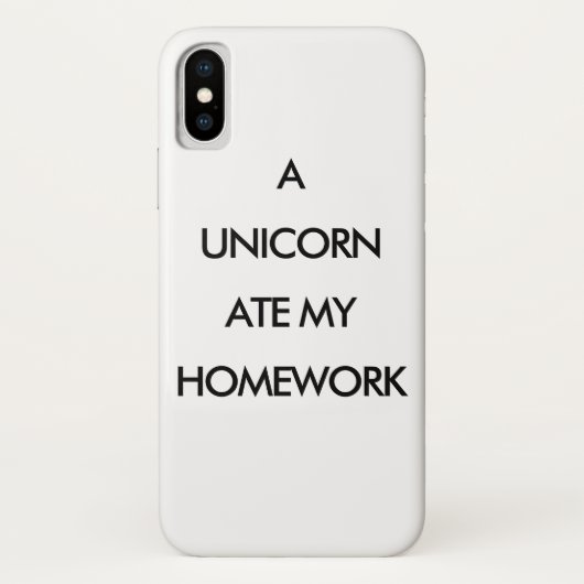 UN UNICORN A MANGÉ MON coque iphone D'ACCUEIL (Dos)