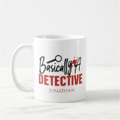 Un Véritable Crime Drôle Fondamentalement Une Mug (Gauche)