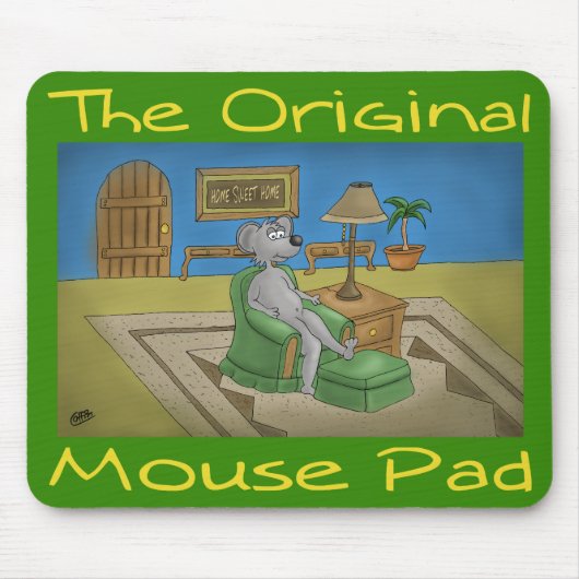 Un vert original de tapis de souris (Devant)
